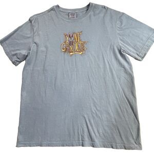 Vintage Howl-O-Scream Shirt Mens Lg Blue Bone Grinders Bush Gardens Desert Wash